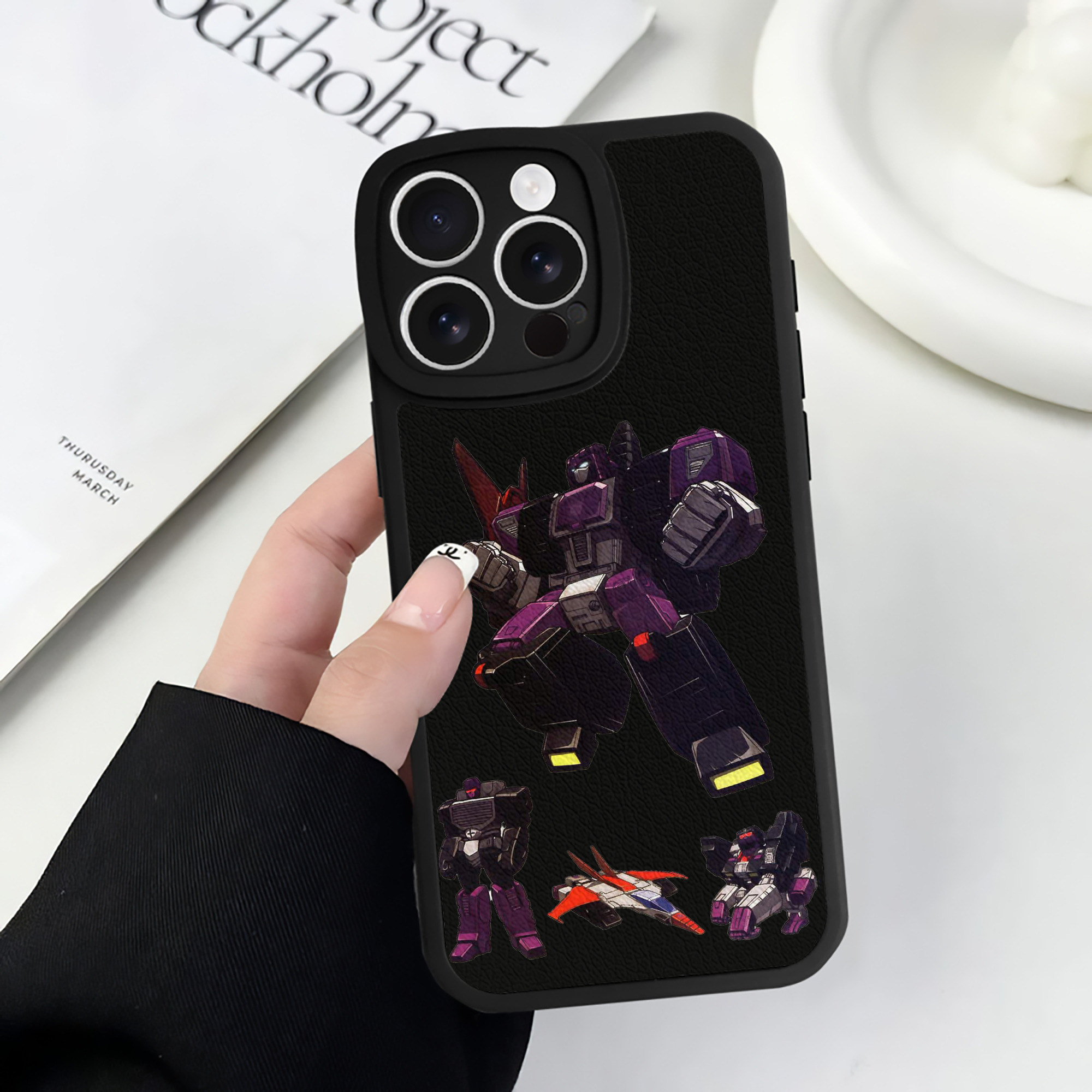 （画像用）  【iPhone 16シリーズ対応】シリコンスマホケース（レザー調） 材質：シリコン